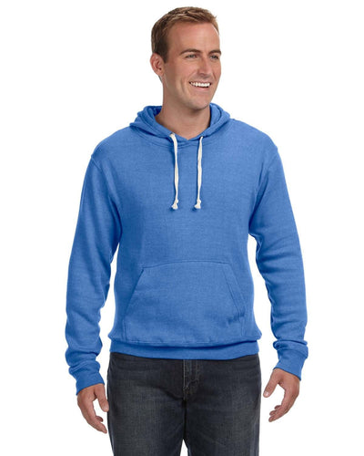 J America Unisex Triblend Pullover Hoodie JA8871 | Royal Triblend - Front