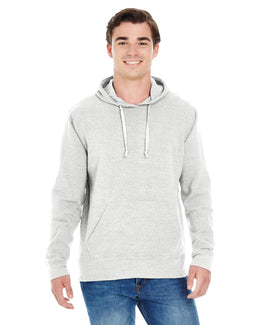 J America Unisex Triblend Pullover Hoodie JA8871 | Antique Wht Trbl - Front