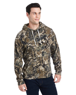 J America Unisex Triblend Pullover Hoodie JA8871 | Outdoor Camo Trb - Front