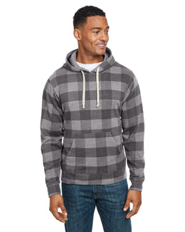 J America Unisex Triblend Pullover Hoodie JA8871 | Smok Trbln Buflo - Front
