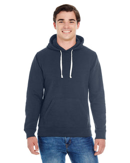 J America Unisex Triblend Pullover Hoodie JA8871 | True Navy - Front