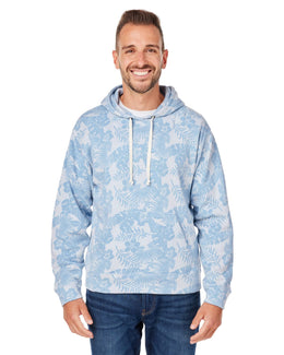 J America Unisex Triblend Pullover Hoodie JA8871 | Chmbry Aloha Trb - Front