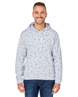 J America Unisex Triblend Pullover Hoodie JA8871 | Chmbry Stars Trb - Front