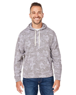 J America Unisex Triblend Pullover Hoodie JA8871 | Grey Aloha Trbl - Front