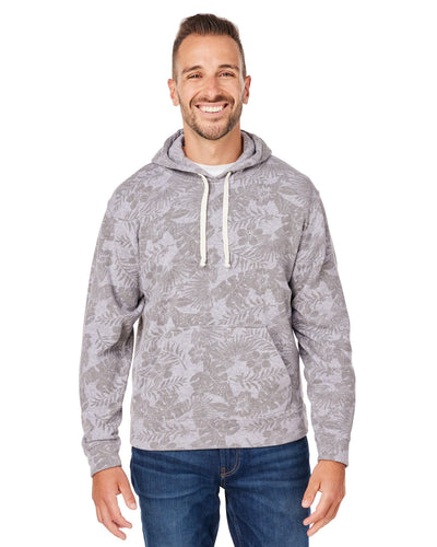 J America Unisex Triblend Pullover Hoodie JA8871 | Grey Aloha Trbl - Front