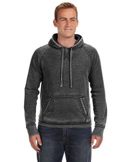 J America Vintage Zen Fleece Pullover Hood JA8915 | Twisted Black - Front