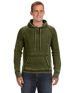 J America Vintage Zen Fleece Pullover Hood JA8915 | Twisted Olive - Front