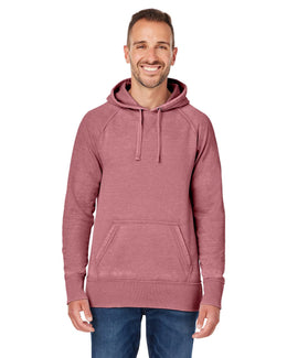 J America Vintage Zen Fleece Pullover Hood JA8915 | Rose - Front
