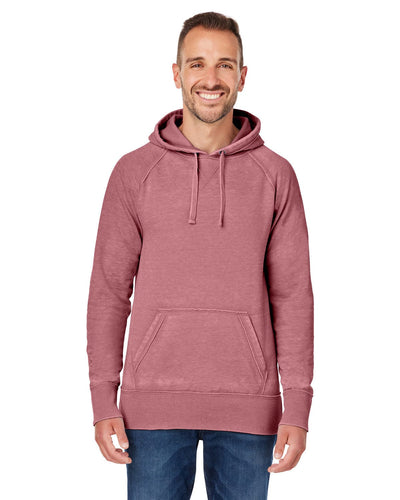 J America Vintage Zen Fleece Pullover Hood JA8915 | Rose - Front