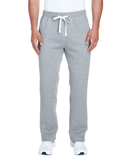 J America Adult Premium Open Bottom Fleece Pant JA8992 | Oxford - Front