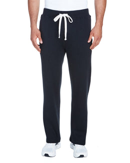 J America Adult Premium Open Bottom Fleece Pant JA8992 | Black - Front