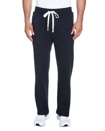 J America Adult Premium Open Bottom Fleece Pant JA8992 | Black - Front