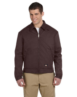 Dickies Lined Eisenhower Jacket JT15 | Dark Brown - Front