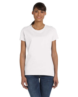 Fruit of the Loom Ladies Heavy Cotton T-Shirt L3930R | White - Front