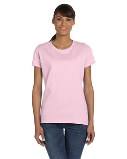 Fruit of the Loom Ladies Heavy Cotton T-Shirt L3930R | Classic Pink - Front