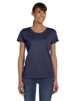 Fruit of the Loom Ladies Heavy Cotton T-Shirt L3930R | J Navy - Front