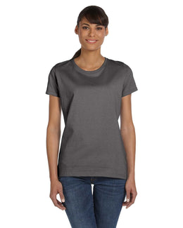 Fruit of the Loom Ladies Heavy Cotton T-Shirt L3930R | Charcoal Grey - Front