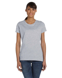 Fruit of the Loom Ladies Heavy Cotton T-Shirt L3930R | Athletic Heather - Front