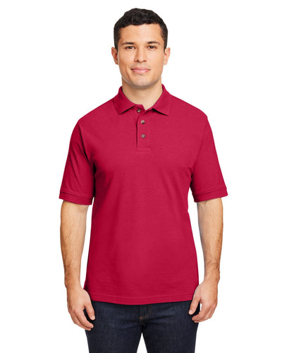 Harriton Cotton Pique Polo Shirt M200 | Red - Front