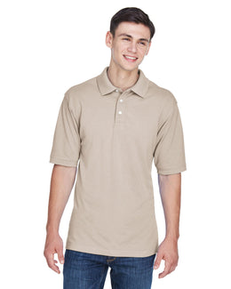 Harriton Easy Blend Polo Shirt M265 | Stone - Front