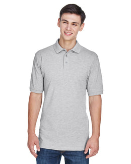 Harriton Easy Blend Polo Shirt M265 | Grey Heather - Front