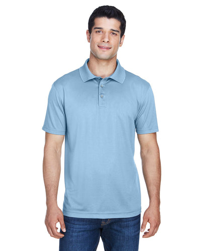 Harriton Polytech Polo Shirt M315 | Light Blue - Front