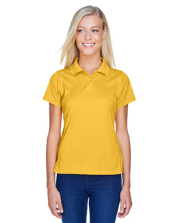 Harriton Ladies Polytech Polo Shirt M315W | Gold - Front