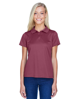 Harriton Ladies Polytech Polo Shirt M315W | Maroon - Front
