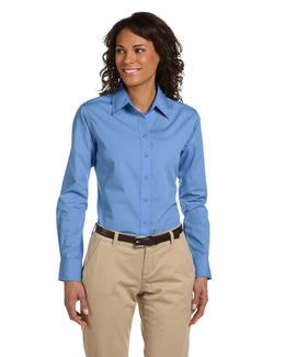Harriton Ladies Essential Poplin M510W | Lt College Blue - Front