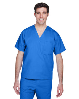 Harriton Adult Scrub Top M897 | True Royal - Front