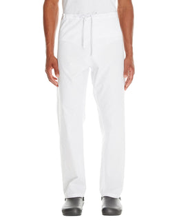 Harriton Adult Scrub Bottom M898 | White - Front