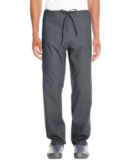 Harriton Adult Scrub Bottom M898 | Dark Charcoal - Front