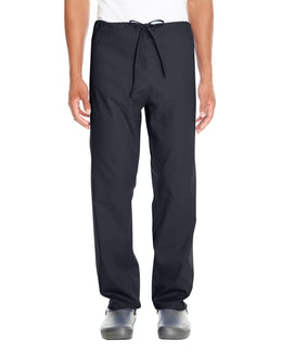 Harriton Adult Scrub Bottom M898 | Black - Front