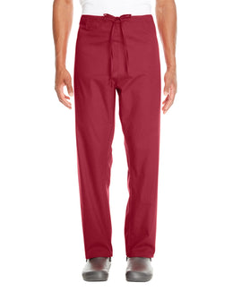 Harriton Adult Scrub Bottom M898 | Wine - Front