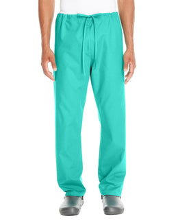 Harriton Adult Scrub Bottom M898 | Aqua Green - Front