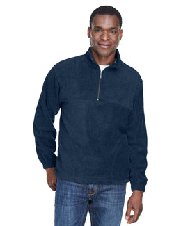 Harriton Quarter-Zip Fleece Pullover M980 | Navy - Front