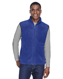 Harriton Fleece Vest M985 | True Royal - Front