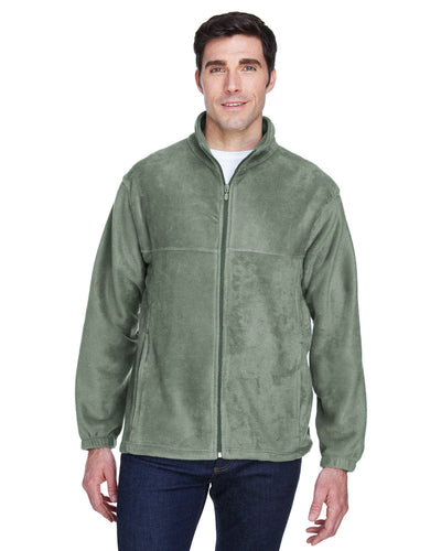 Harriton Mens Full-Zip Fleece M990 | Dill - Front