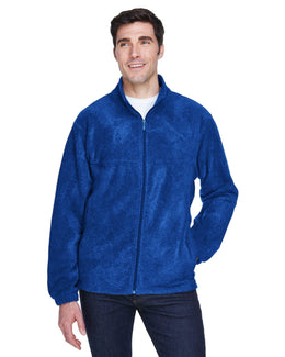 Harriton Mens Full-Zip Fleece M990 | True Royal - Front