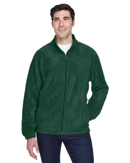 Harriton Mens Full-Zip Fleece M990 | Hunter - Front