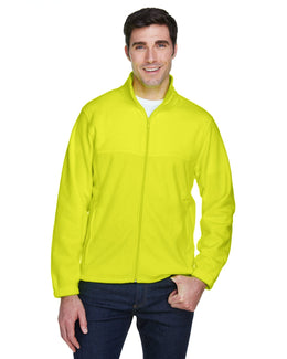 Harriton Mens Full-Zip Fleece M990 | Safety Yellow - Front