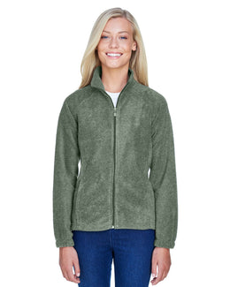Harriton Ladies Full-Zip Fleece Jacket M990W | Dill - Front