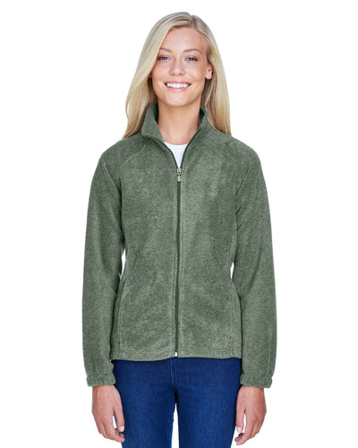 Harriton Ladies Full-Zip Fleece Jacket M990W | Dill - Front