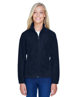 Harriton Ladies Full-Zip Fleece Jacket M990W | Navy - Front