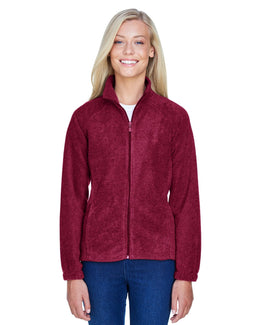 Harriton Ladies Full-Zip Fleece Jacket M990W | Wine - Front