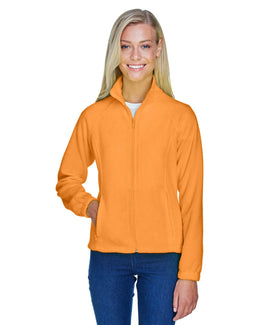 Harriton Ladies Full-Zip Fleece Jacket M990W | Safety Orange - Front