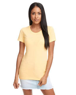 Next Level Ladies Ideal Short Sleeve Crew Tee N1510 | Banana Cream - Front