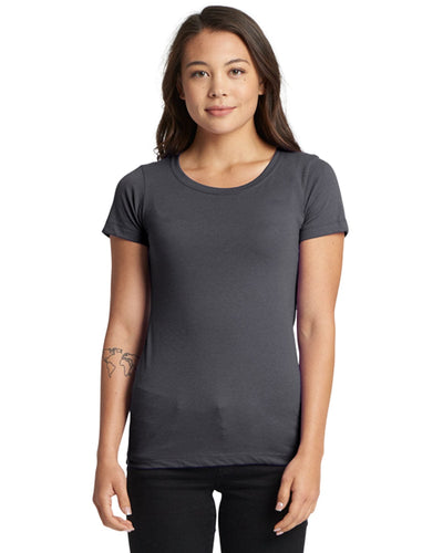 Next Level Ladies Ideal Short Sleeve Crew Tee N1510 | Dark Gray - Front