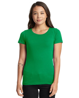 Next Level Ladies Ideal Short Sleeve Crew Tee N1510 | Kelly Green - Front