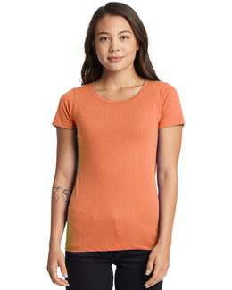 Next Level Ladies Ideal Short Sleeve Crew Tee N1510 | Light Orange - Front